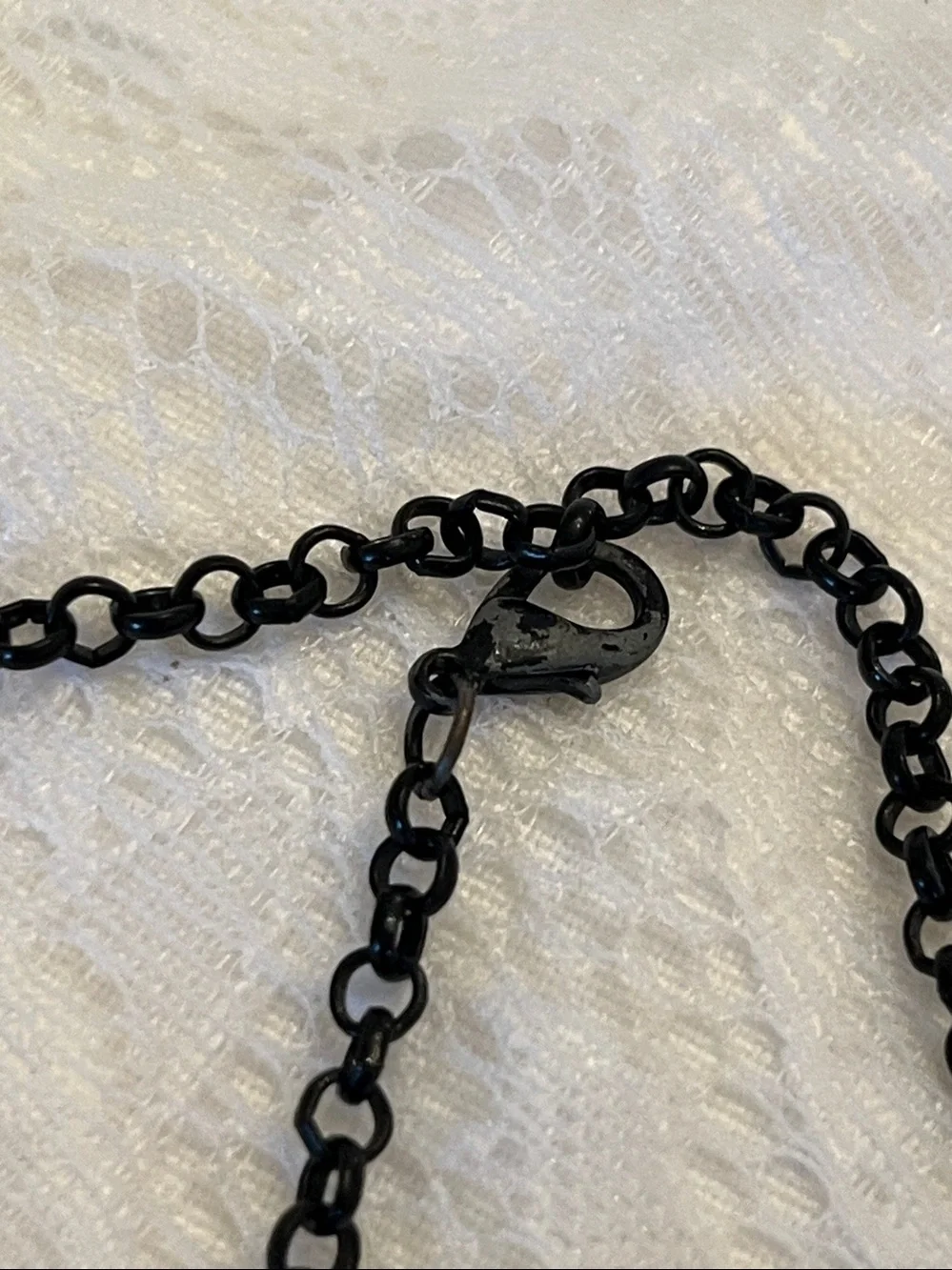 Panda Crystal Pendant Necklace - Black & Silver - Picture 3 of 4